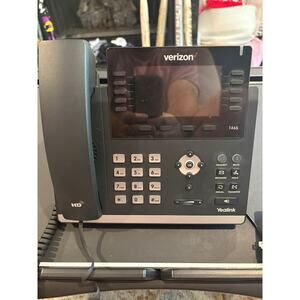 Yealink SIP T46S Verizon Business IP Phone HD VoIP Desk Phone w Power Adapter